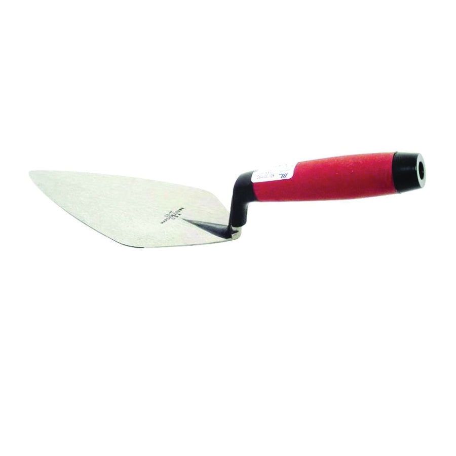 Marshalltown 33 10FG Brick Trowel, 10 in L Blade, 4-5/8 in W Blade, HCS Blade, DuraSoft Handle