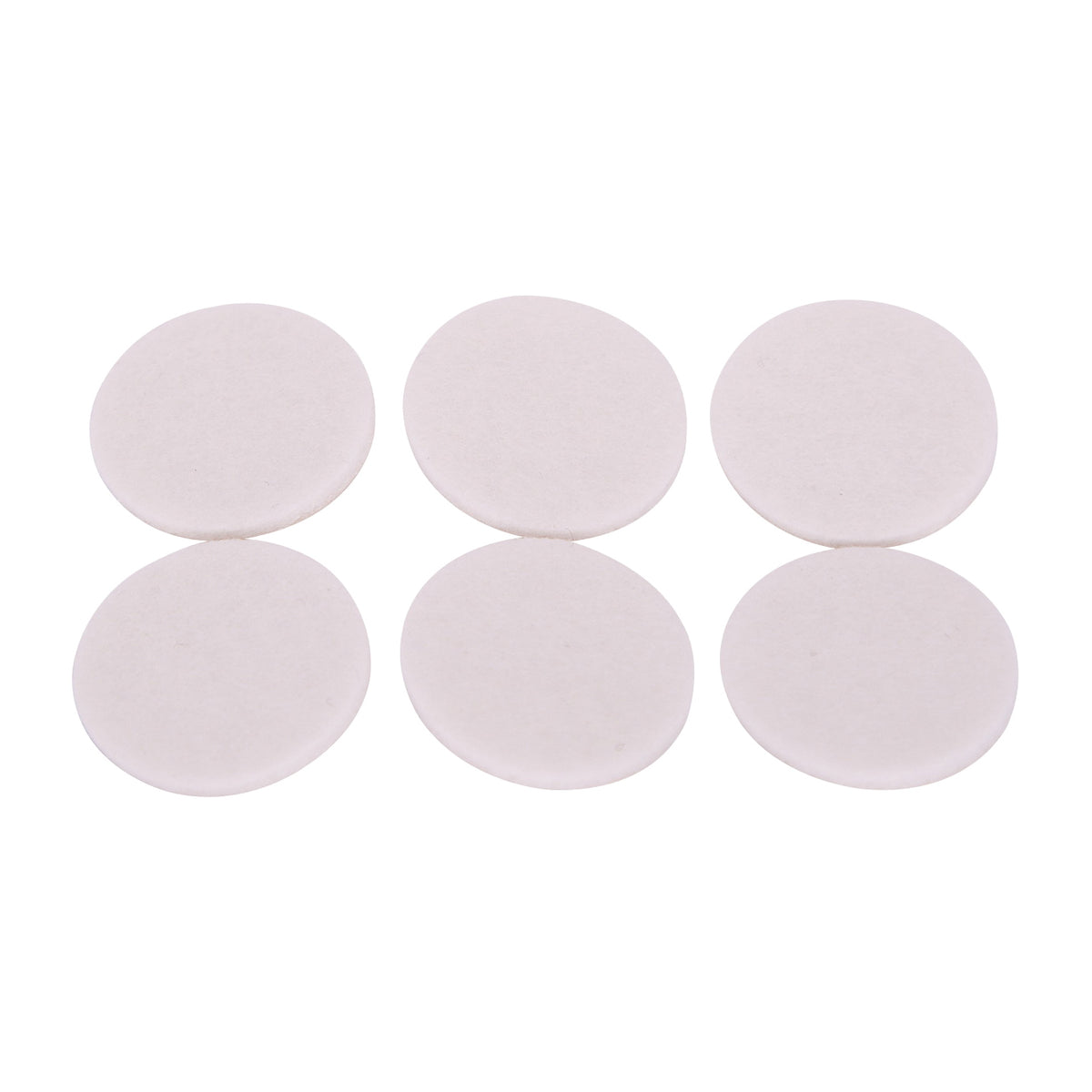 ProSource FE-50225-PS Furniture Pad, Felt Cloth, White, 1-3/8 in Dia, 5/64 in Thick, Round