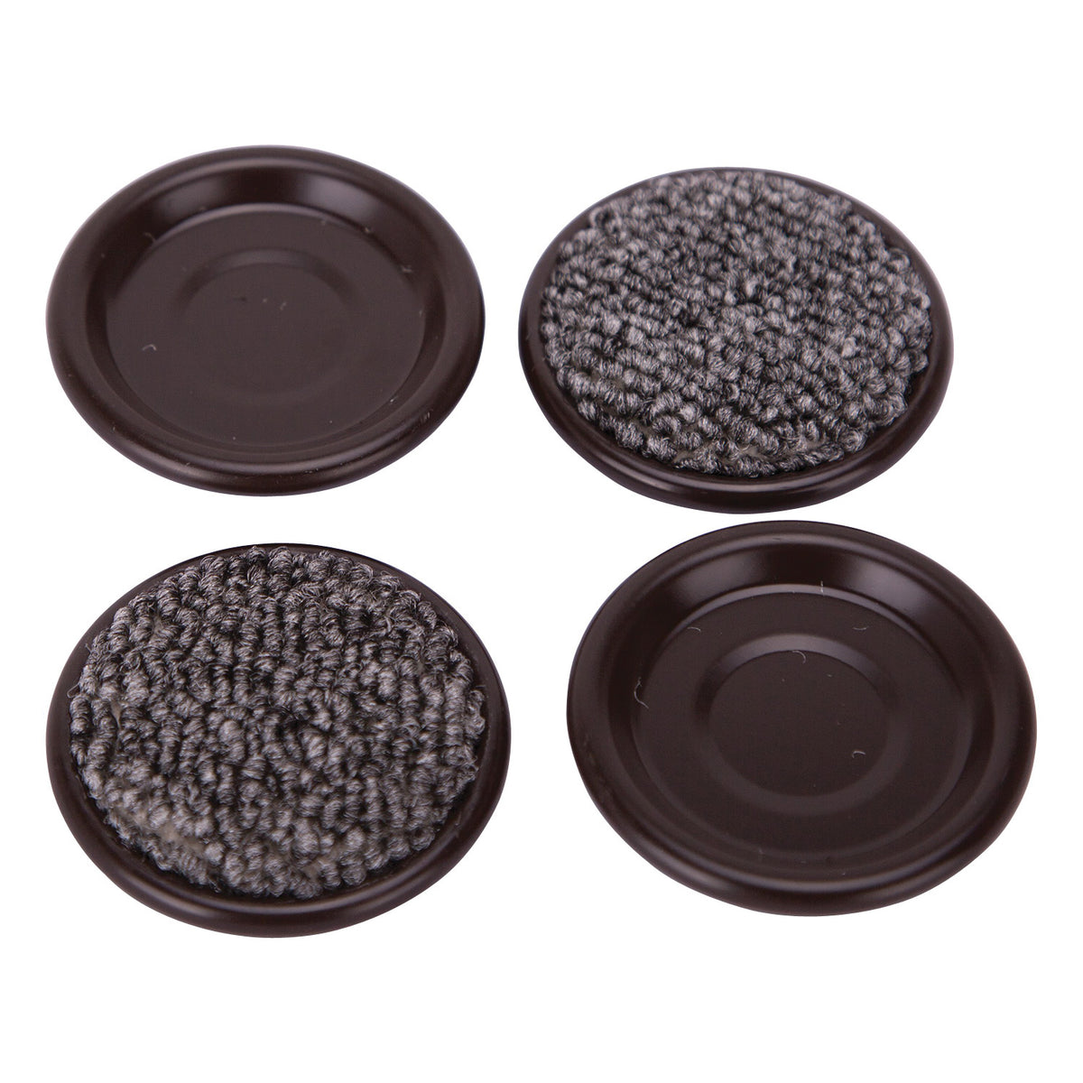 ProSource FE-50511-PS Furniture Slide Glide, Carpet/Steel, Brown, Brown, 2-1/4 x 2-1/4 in Dimensions