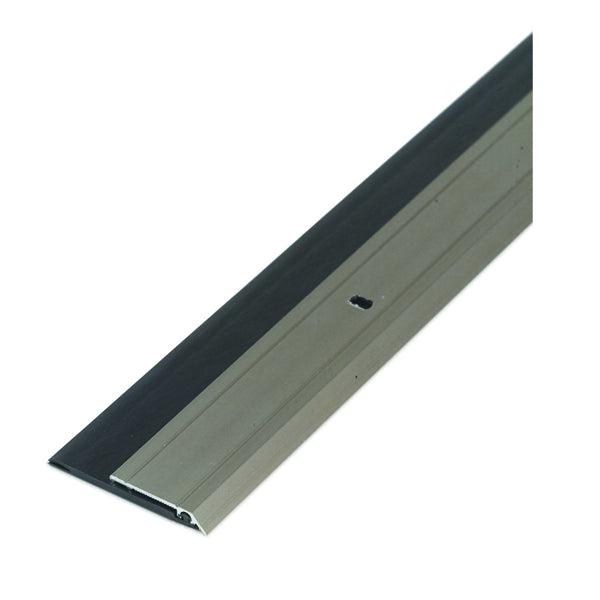 M-D 48996 Door Sweep, 36 in L, 2-3/4 in W, Aluminum Flange, Vinyl Insert