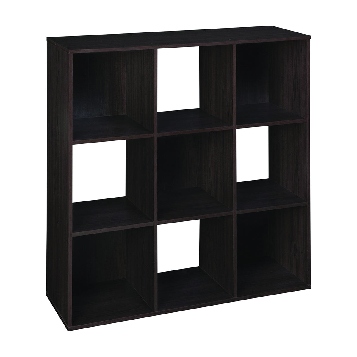 ClosetMaid 8937 Stackable Storage Organizer, 9-Cube, 35.86 in OAW, 35.86 in OAH, Espresso