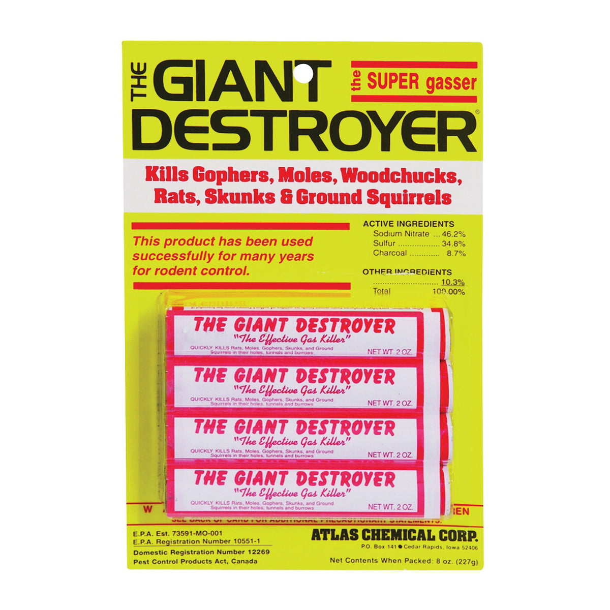 ATLAS CHEMICAL 00333 Giant Destroyer