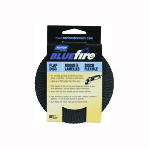 NORTON 03211 Flap Disc, 4-1/2 in Dia, 5/8-11 Arbor, Coated, P40 Grit, Extra Coarse, Zirconia Aluminum Abrasive