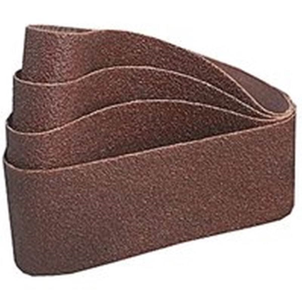 NORTON 27944 Sanding Belt, 4 in W, 24 in L, 80 Grit, Medium, Aluminum Oxide Abrasive