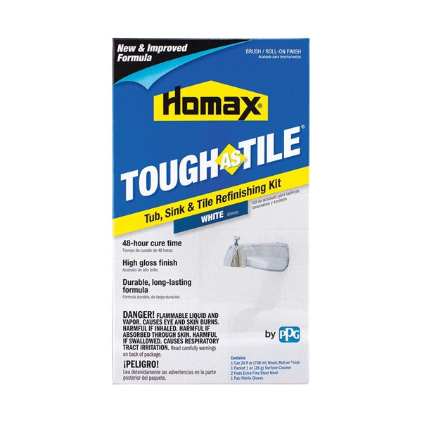 Homax Tough As Tile 3158 Tile Refinish, White, 26 oz