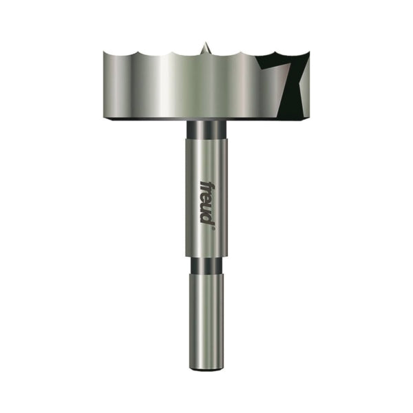 Freud Precision Shear PB-016 Forstner Bit, 2-1/8 in Dia, 3-1/2 in OAL, 3/8 in Dia Shank