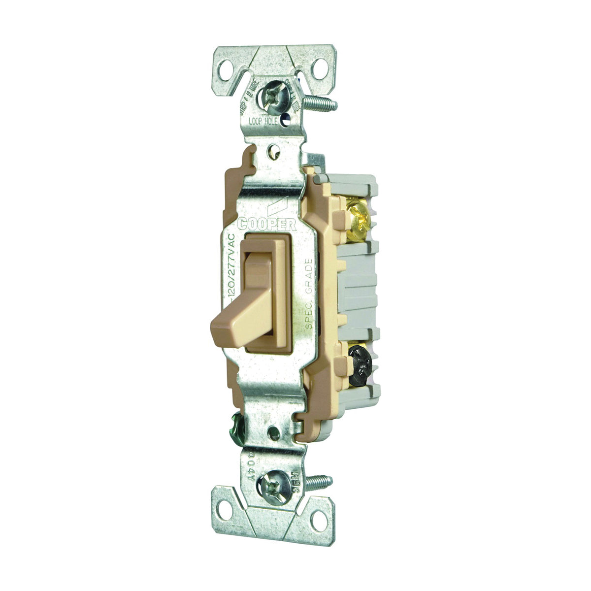 Eaton Wiring Devices CSB315STV-SP Toggle Switch, 15 A, 120/277 V, 3 -Position, Screw Terminal, Ivory