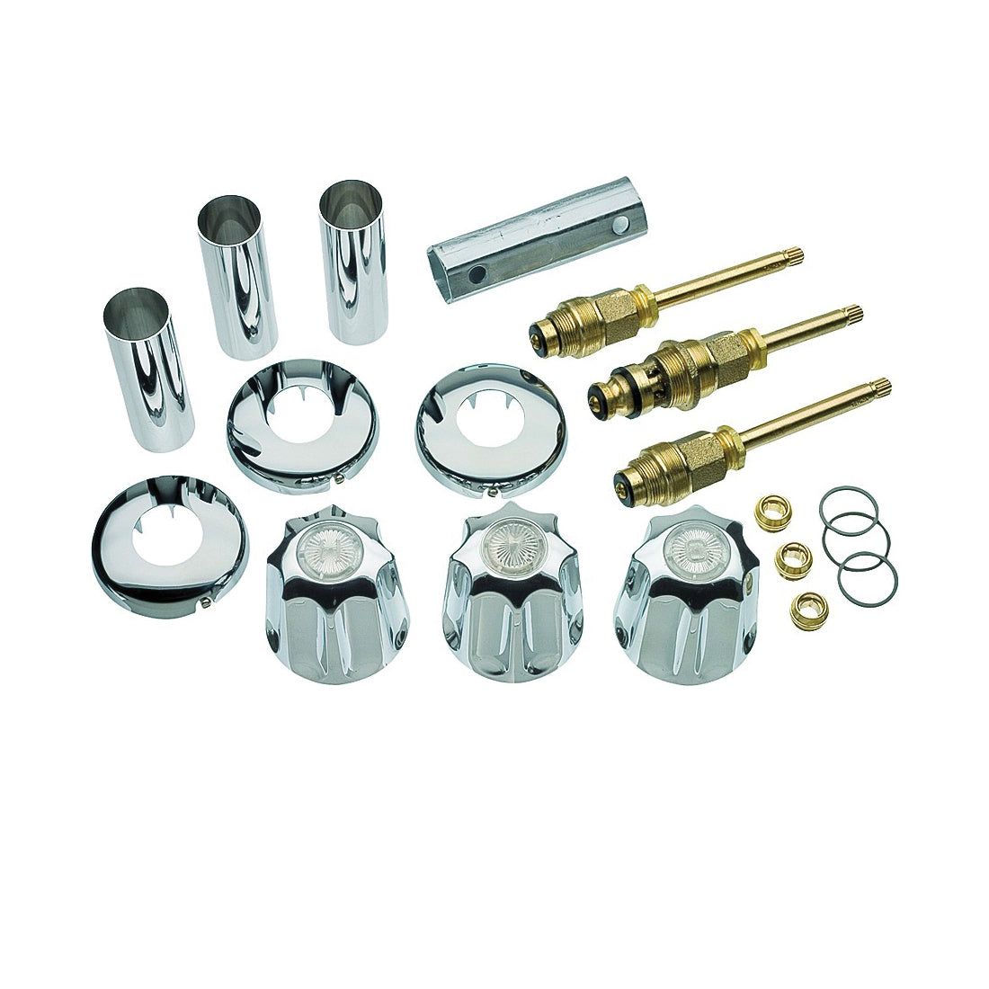 Danco 39617 Tub/Shower Remodeling Kit, Chrome, For: Gerber Faucets