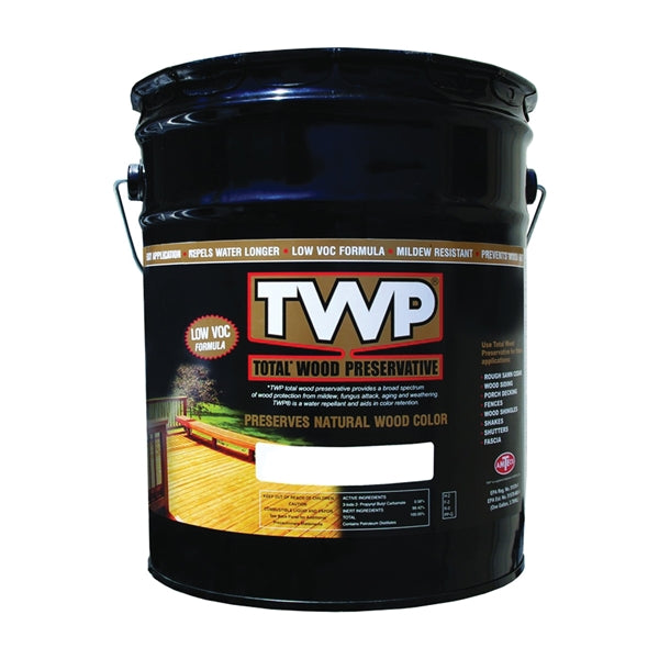 TWP 1500 Series TWP-1502-5 Stain and Wood Preservative, Redwood, Liquid, 5 gal, Can