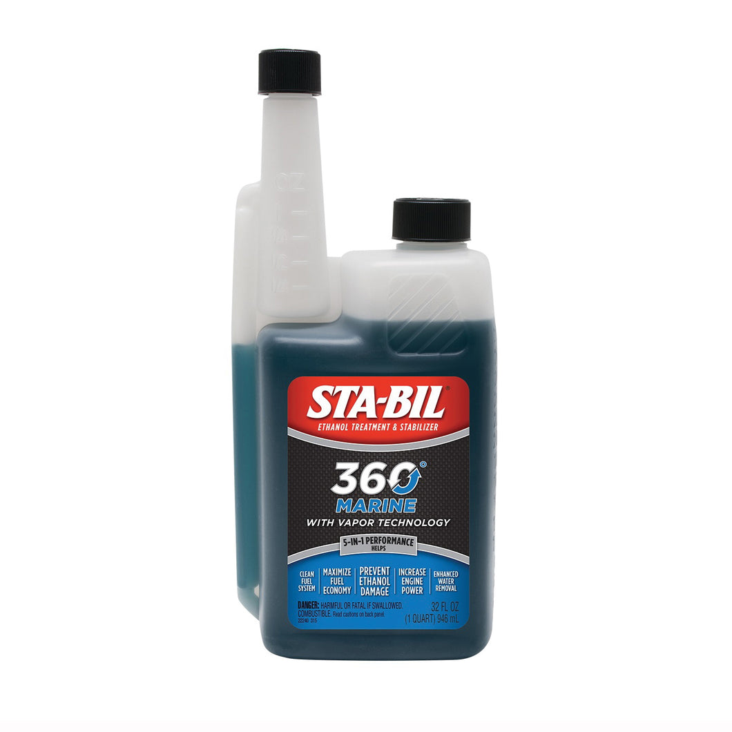 STA-BIL 360 Marine 22240 Fuel Stabilizer Red, 32 oz Bottle