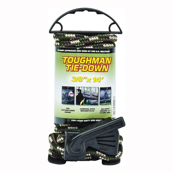 Winston 417 Tow Rope, Tough Braided, Polypropylene, Camouflage