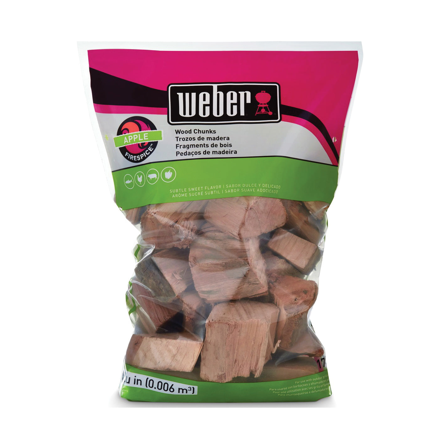 Weber 17139 Chunk, Wood, 350 cu-in Bag