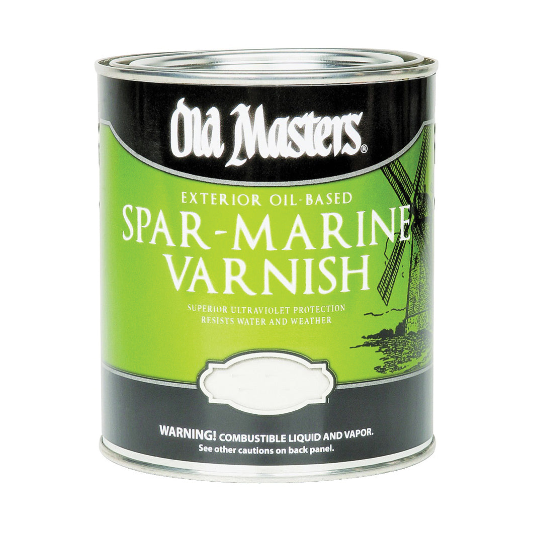 Old Masters 92301 Spar Marine Varnish, Satin, Liquid, 1 gal, Pail