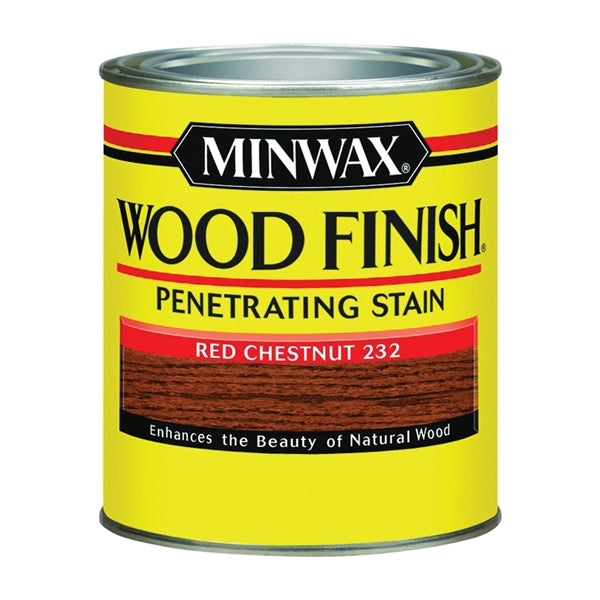 Minwax Wood Finish 700464444 Wood Stain, Red Chestnut, Liquid, 1 qt, Can