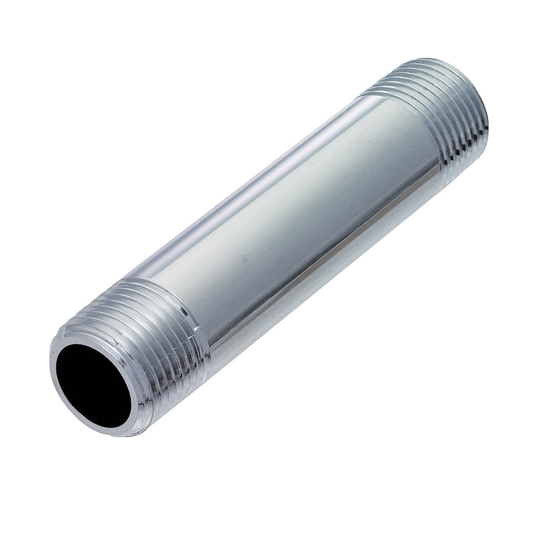 Plumb Pak PP33-40PCLF Pipe Nipple, 1/2 in, IPS, Brass, Chrome, 4 in L