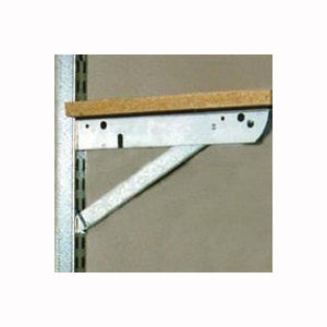 Knape &amp; Vogt BK-0103-22 Shelf Bracket, 22 in L, Steel, Galvanized