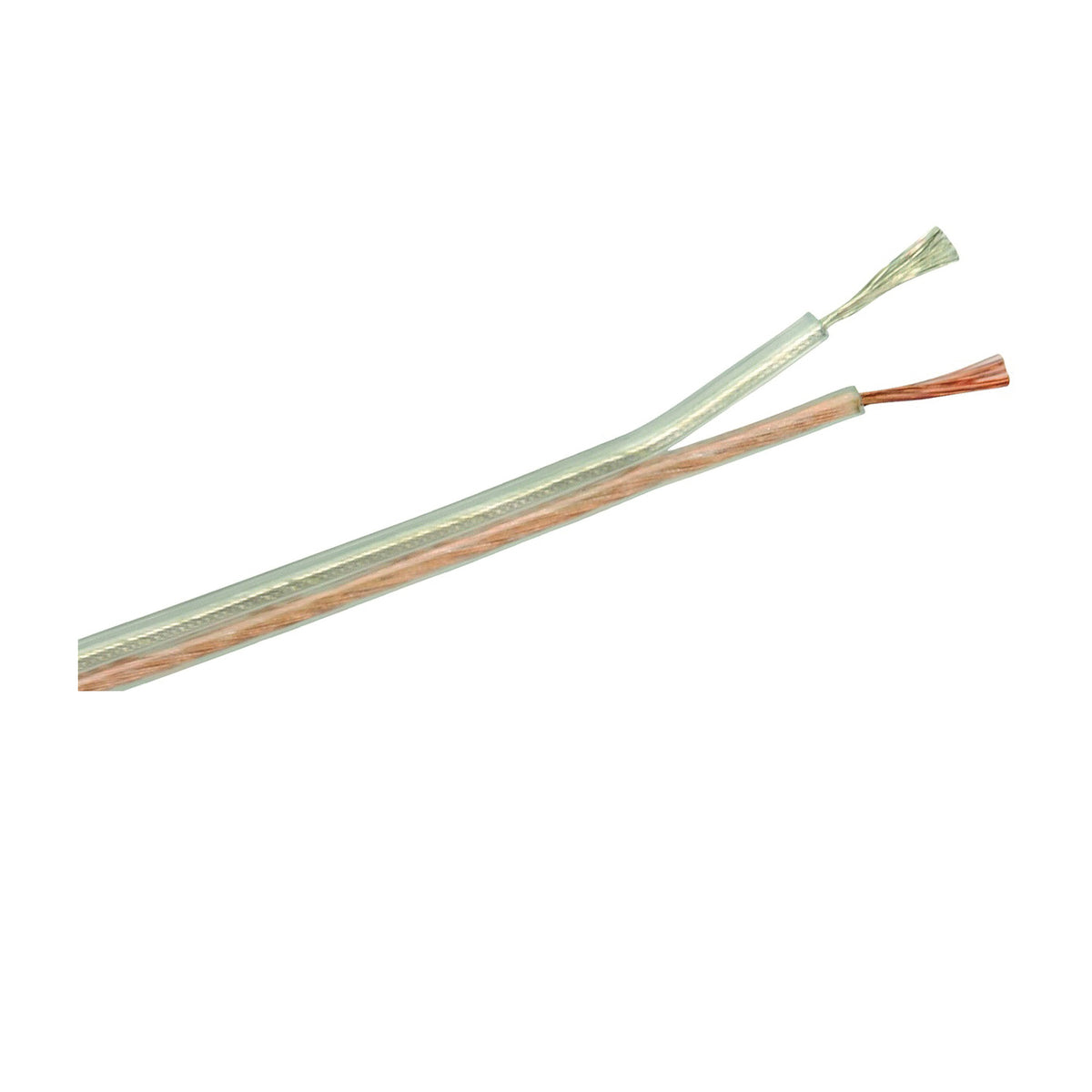 CCI 94605M418 Speaker Cable, 16 AWG Wire, PVC Sheath, Clear Sheath, 250 ft L