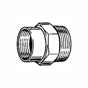 Plumb Pak PP850-53 Hose Adapter, 3/4 x 1/2 in, MHT x FIP, Brass, For: Garden Hose