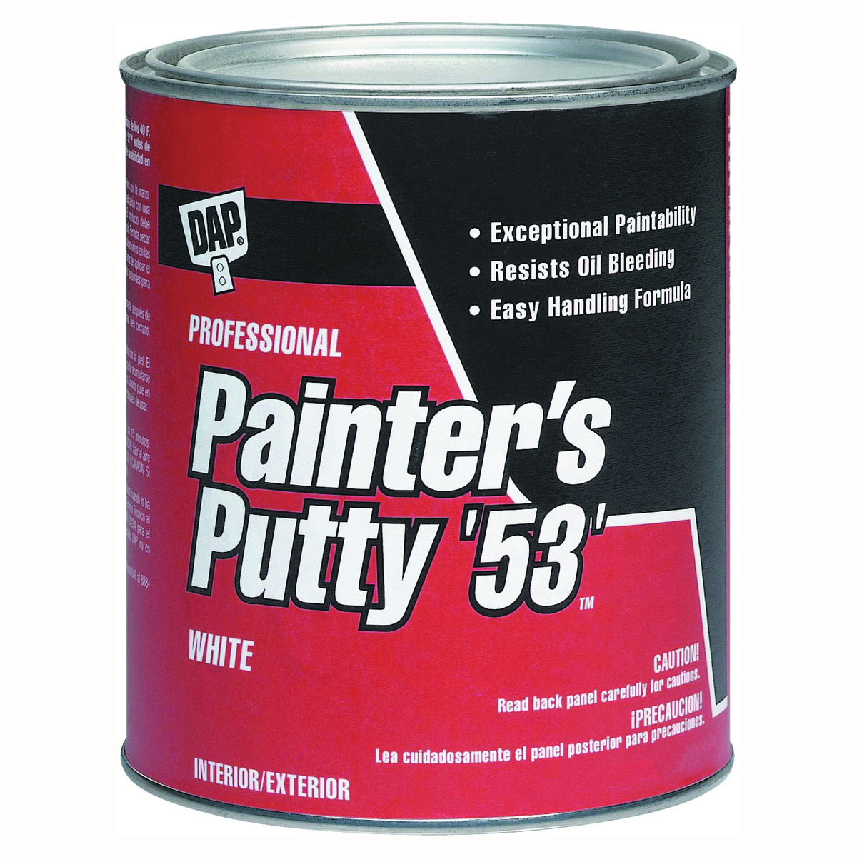 DAP 12242 Painter&#39;s Putty, Paste, Musty, White, 1 pt Tub