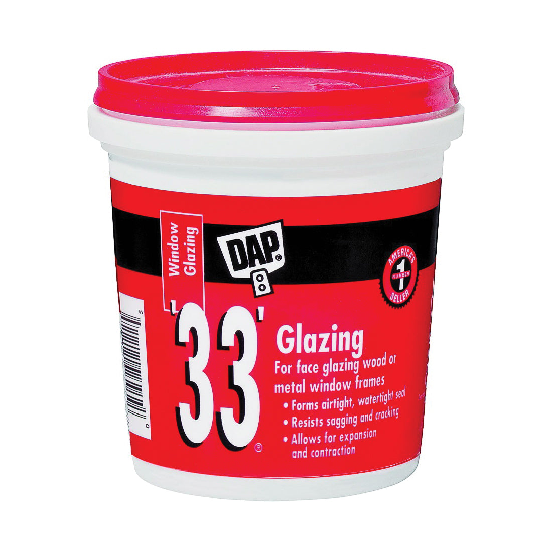 DAP 12121 Window Gazing, Paste, Slight, White, 1 pt Tub