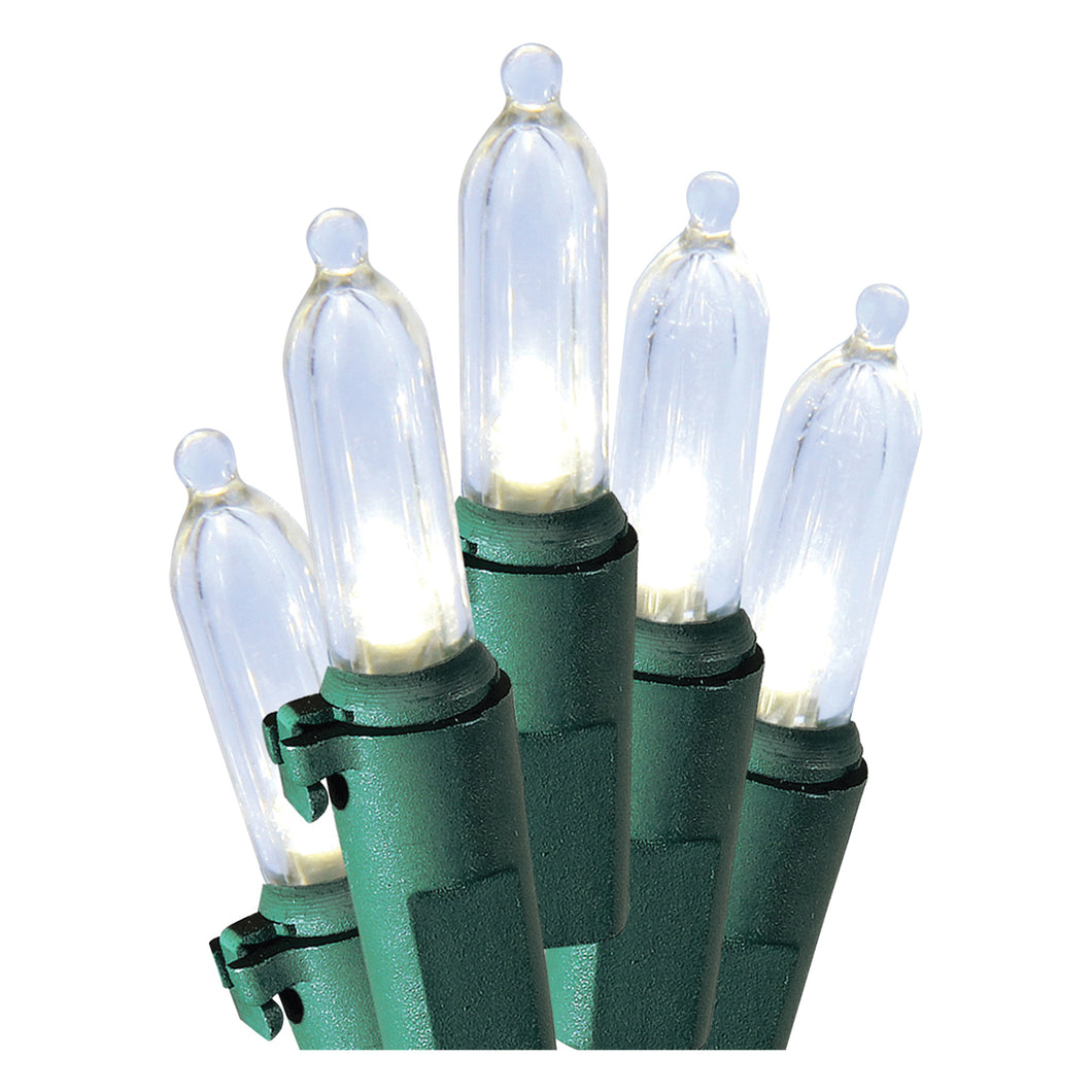 Sylvania V40831-49 Light Set, Christmas, 120 V, 4.8 W, 50-Lamp, LED Lamp, Cool White Lamp, 13.58 ft L
