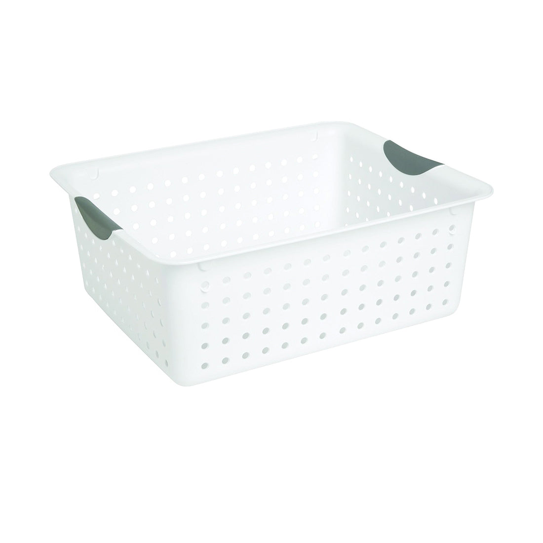 Sterilite Ultra 16268006 Storage Basket, 1.5 cu-ft Capacity, Plastic, White