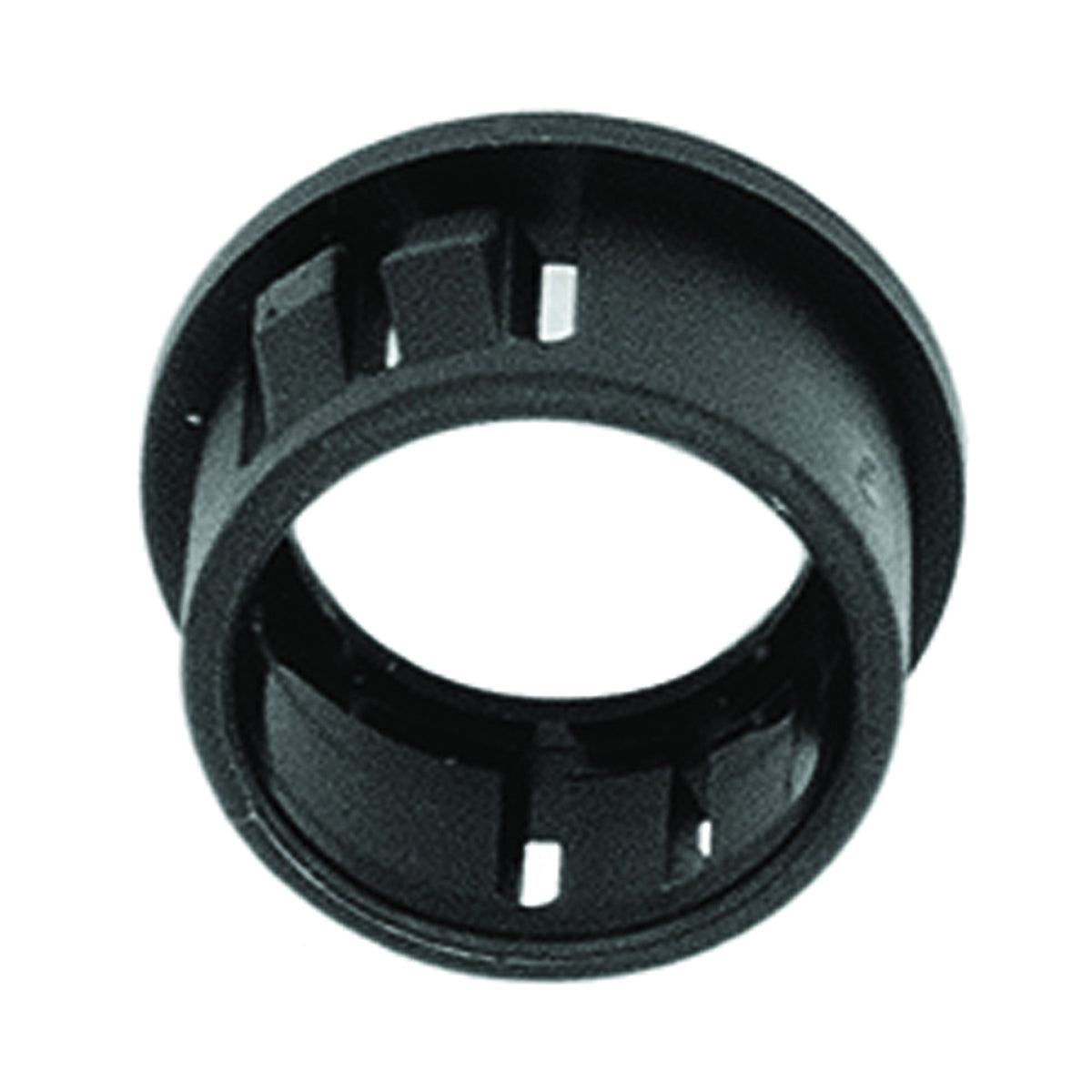 Jandorf 61435 Conduit Bushing, Nylon, Black, 1/2 in Dia Panel Hole, 0.406 in Thick Panel