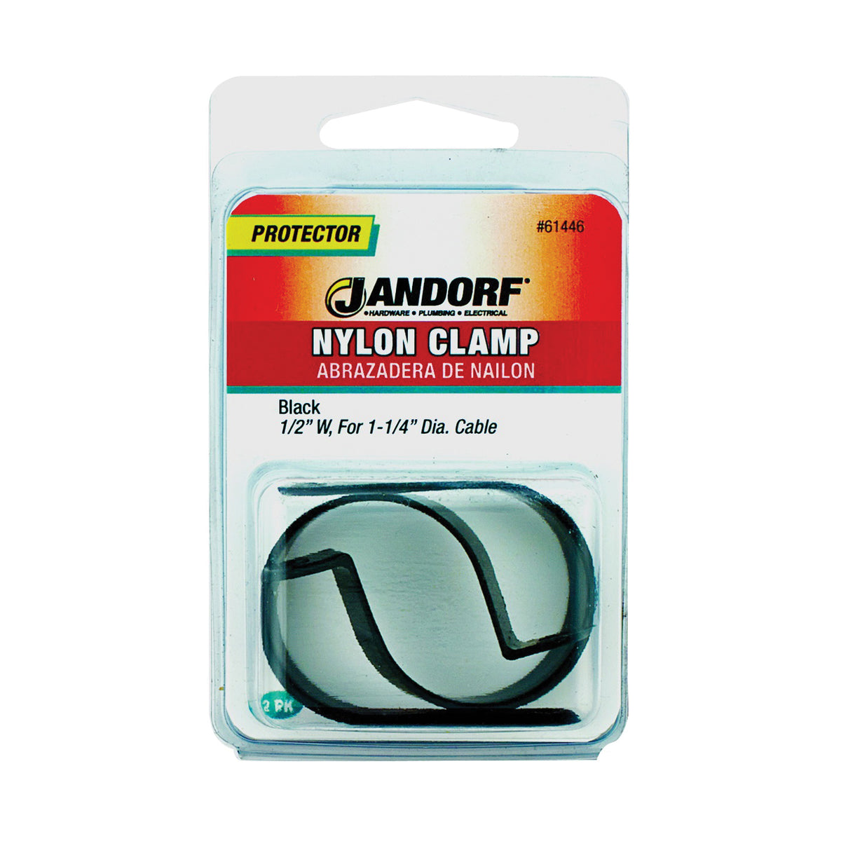 Jandorf 61446 Cable Clamp, Nylon, Black