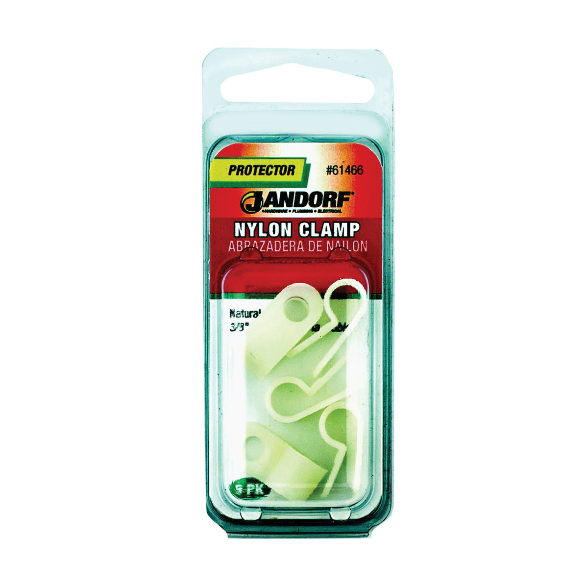 Jandorf 61466 Cable Clamp, Nylon, Natural