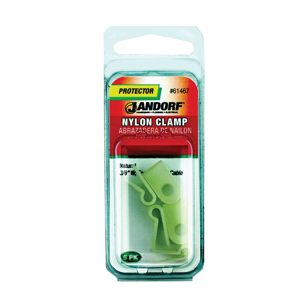 Jandorf 61467 Cable Clamp, Nylon, Natural
