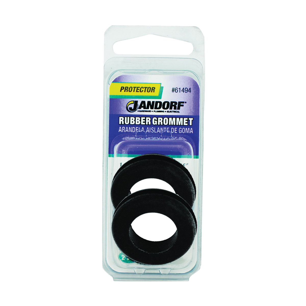 Jandorf 61494 Grommet, Rubber, Black, 5/16 in Thick Panel