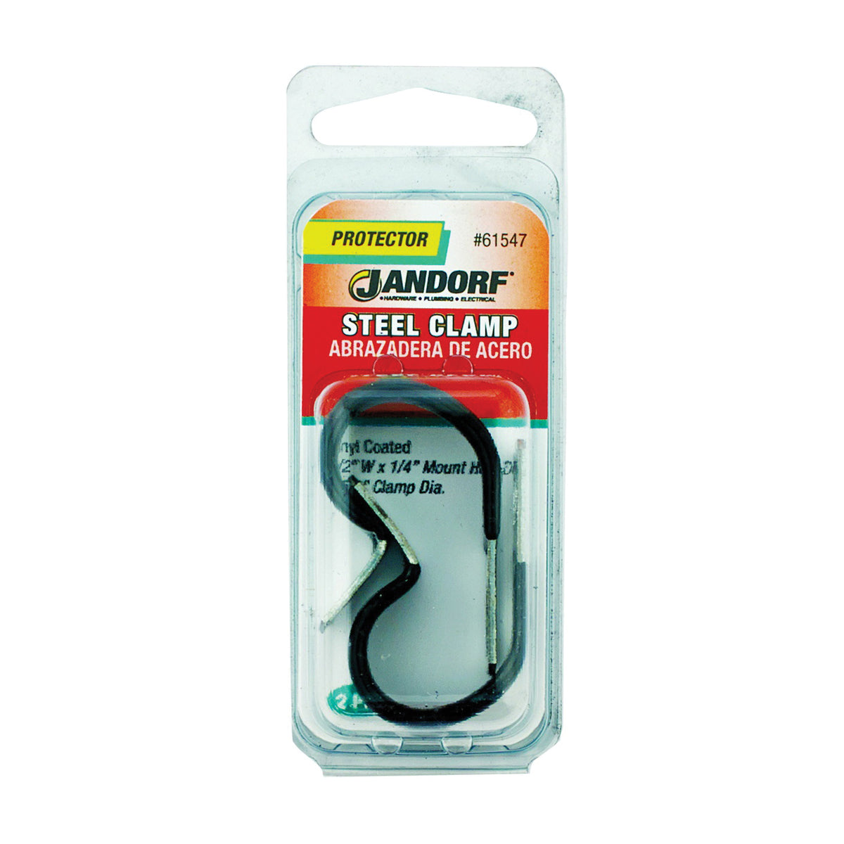 Jandorf 61547 Loom Clamp, Steel/Vinyl, Black