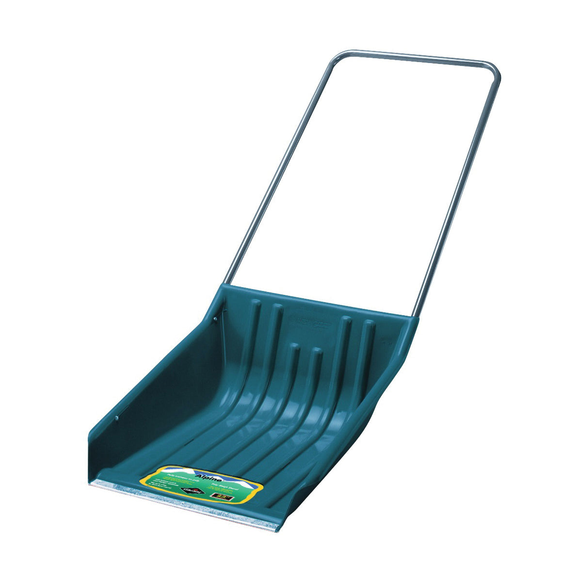 GARANT APSS22U Sleigh Shovel, 23-1/2 in W Blade, 27-3/4 in L Blade, Polyethylene Blade, Steel Handle, 61-1/4 in OAL