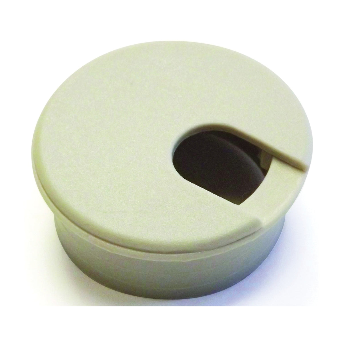 Jandorf 61601 Desk Grommet, 1-3/4 in Dia Cable, Polystyrene, Almond