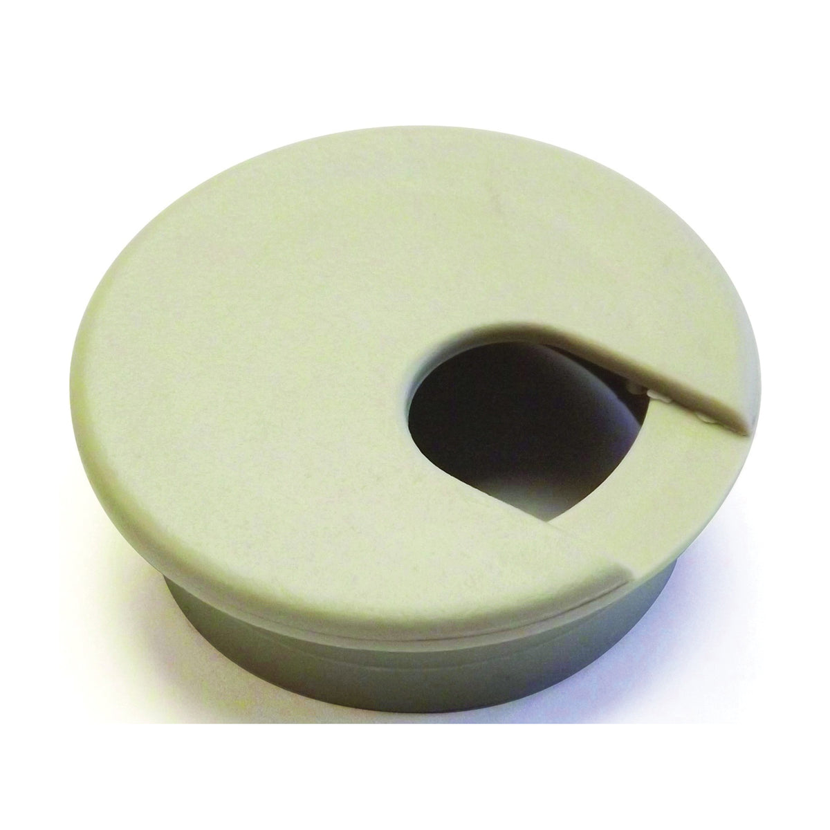Jandorf 61602 Desk Grommet, 2 in Dia Cable, Polystyrene, Almond