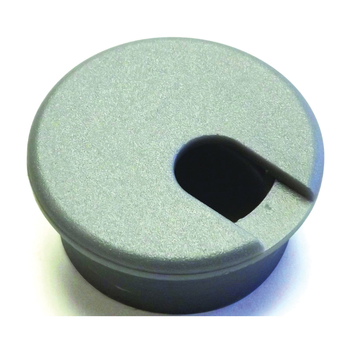 Jandorf 61615 Desk Grommet, 1-1/2 in Dia Cable, Polystyrene, Silver