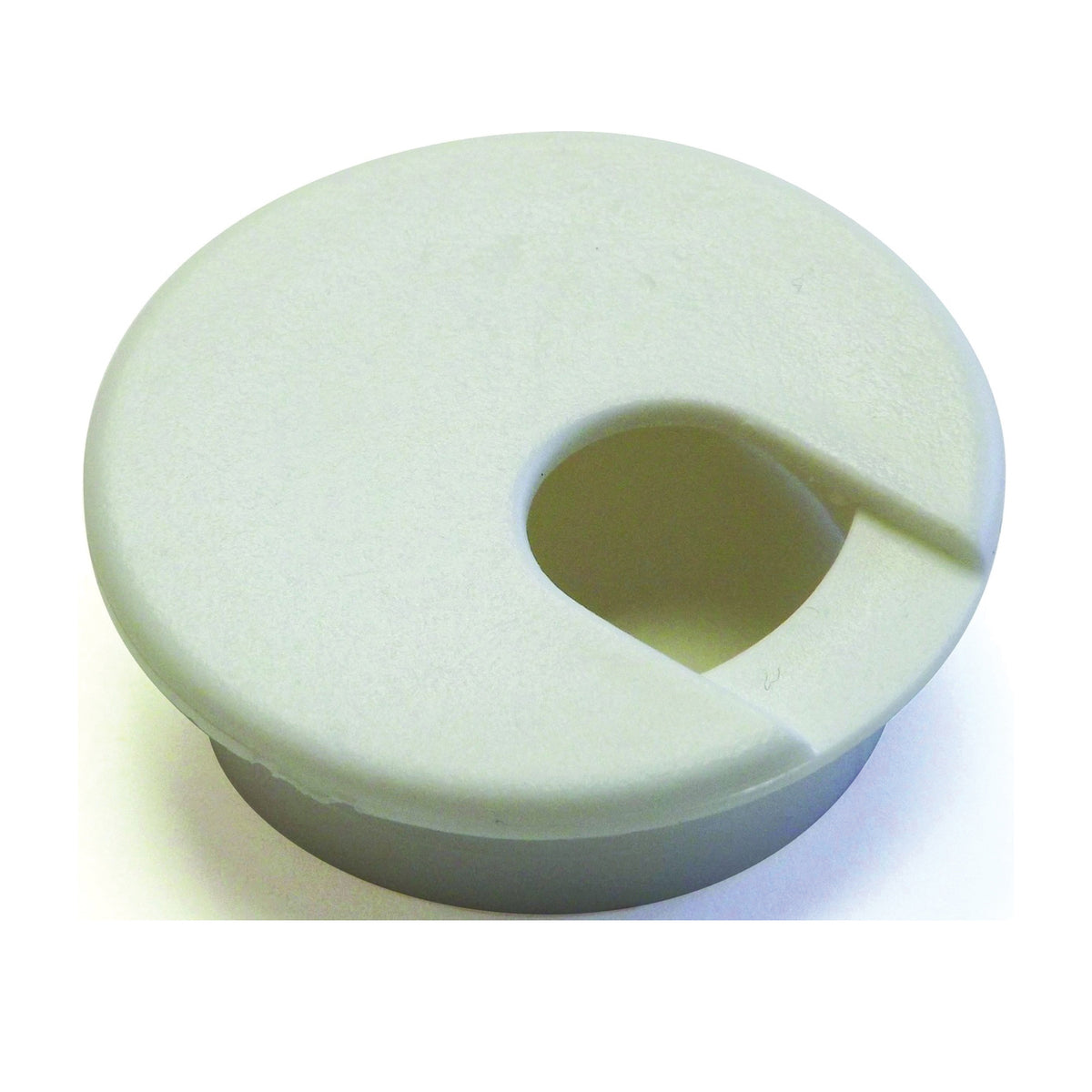 Jandorf 61624 Desk Grommet, 2 in Dia Cable, Polystyrene, Pure White