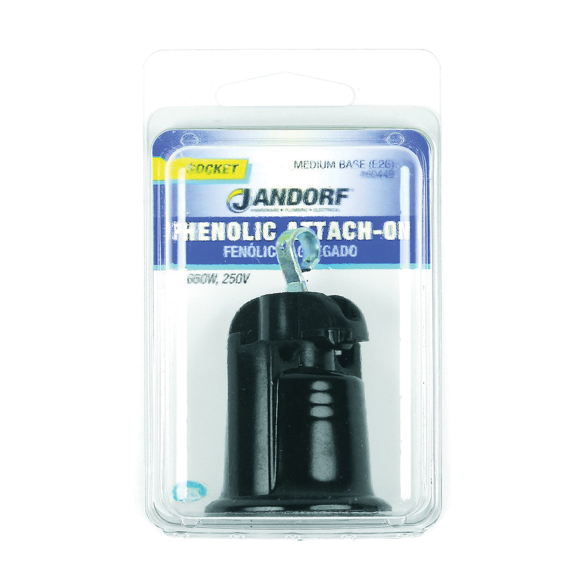 Jandorf 60449 Lamp Socket, 660 W, Phenolic