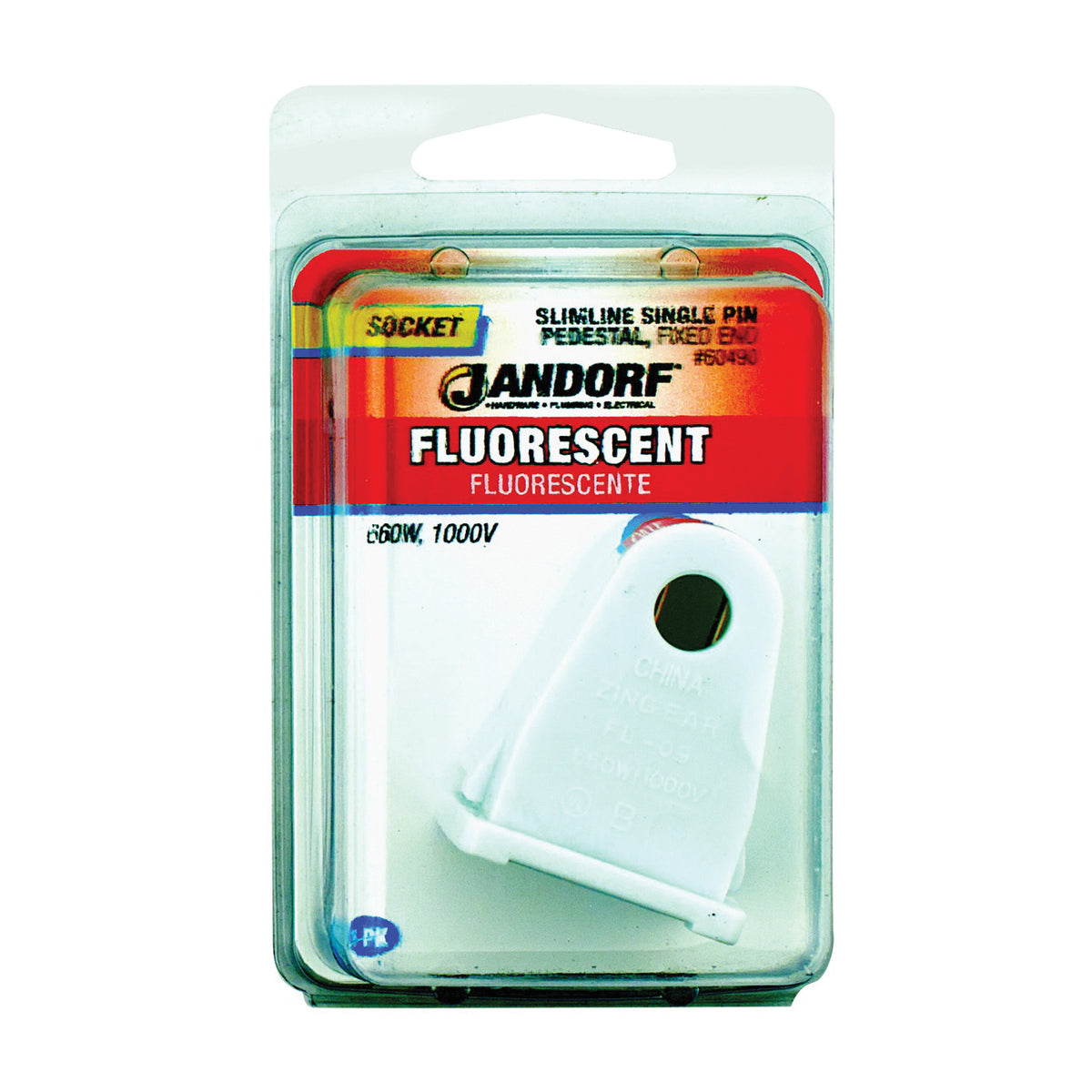 Jandorf 60490 Lamp Socket, 1000 V, 660 W