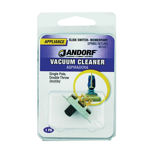 Jandorf 61021 Momentary Slide Switch, SPDT, Tab Terminal, 3 A, 125 V