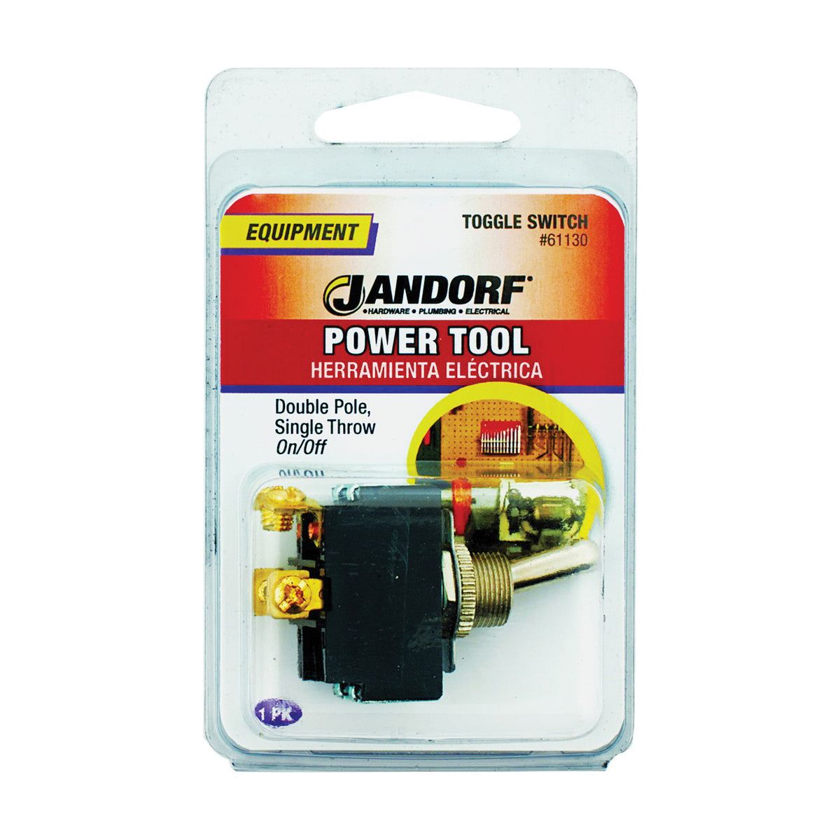 Jandorf 61130 Switch, 15/20 A, 125/277 V, DPST, Screw Terminal