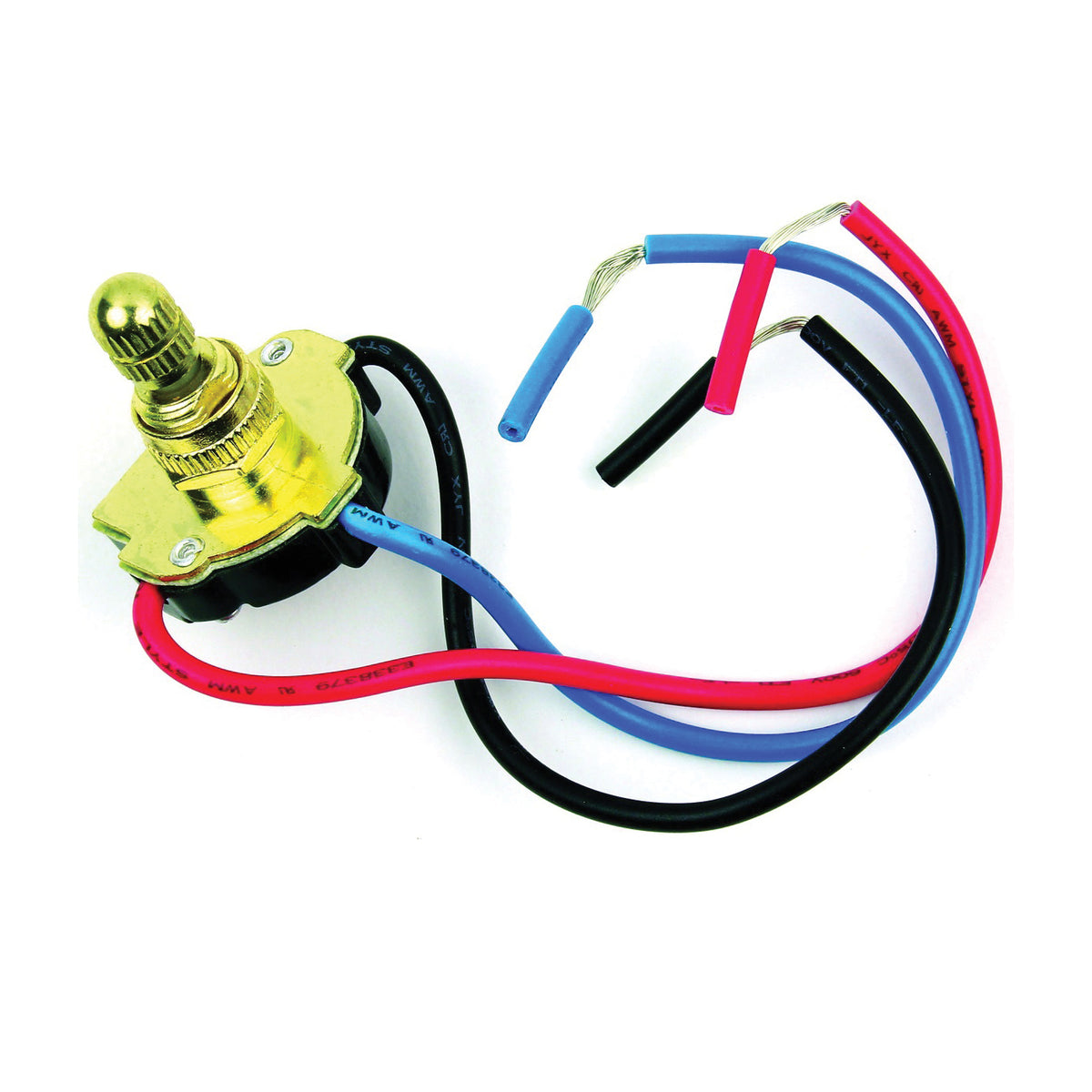 Jandorf 61215 Double Circuit Rotary Switch, 3 A, 125 V, Brass