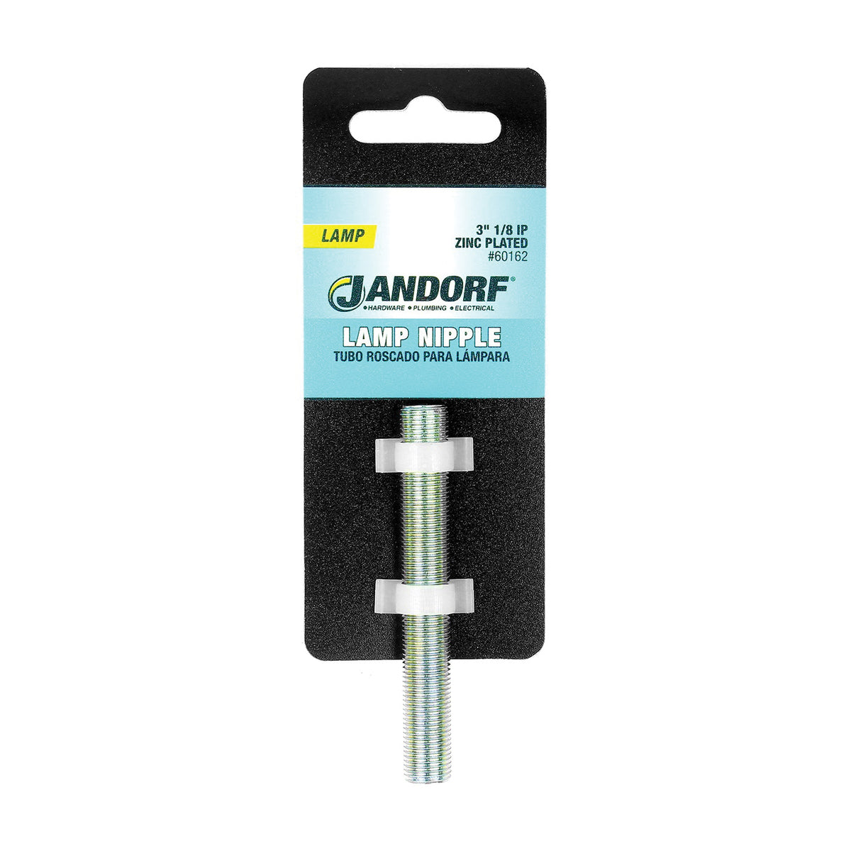 Jandorf 60162 Lamp Nipple, Zinc