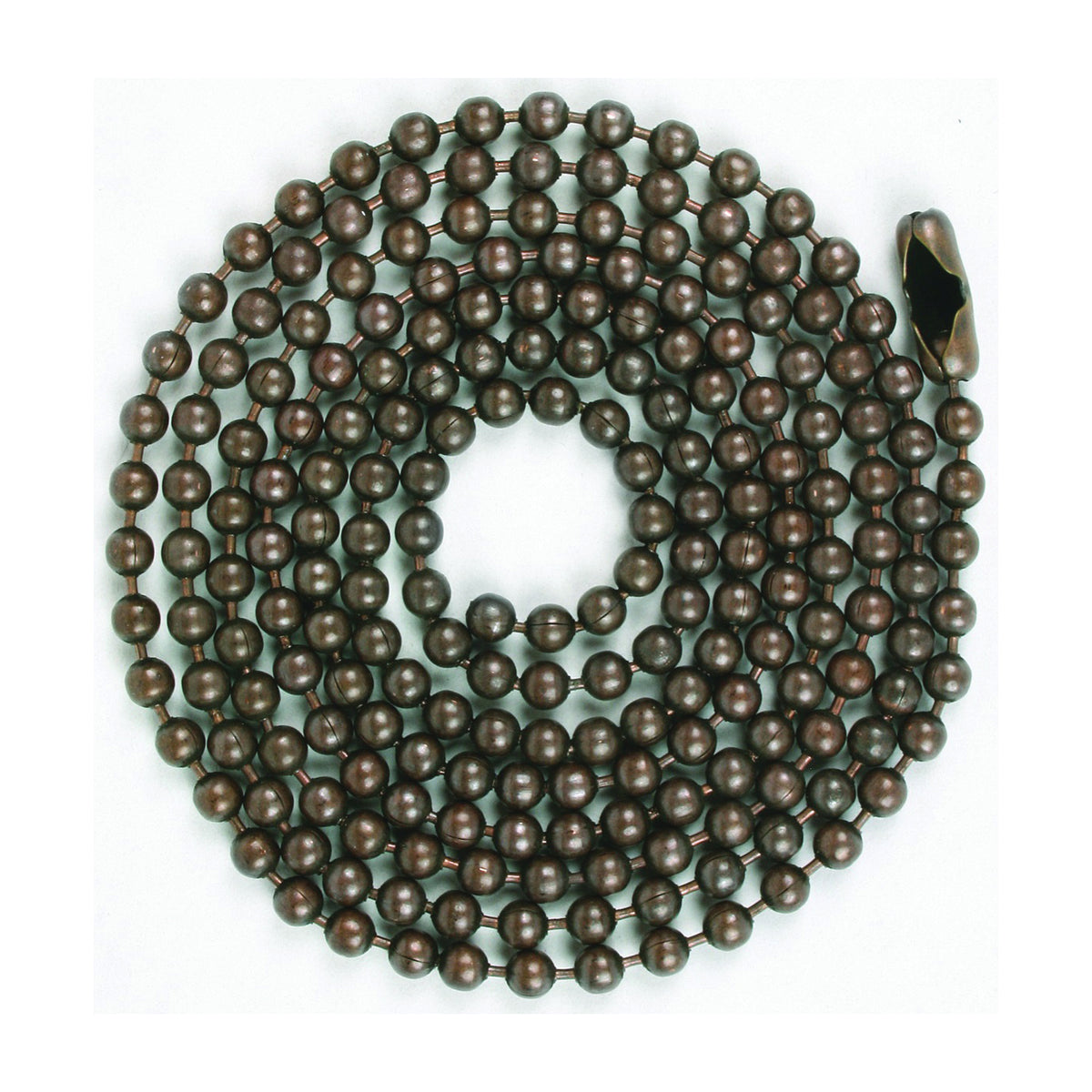 Jandorf 60352 Beaded Chain with Connector, 3 ft L, Rustic Bronze