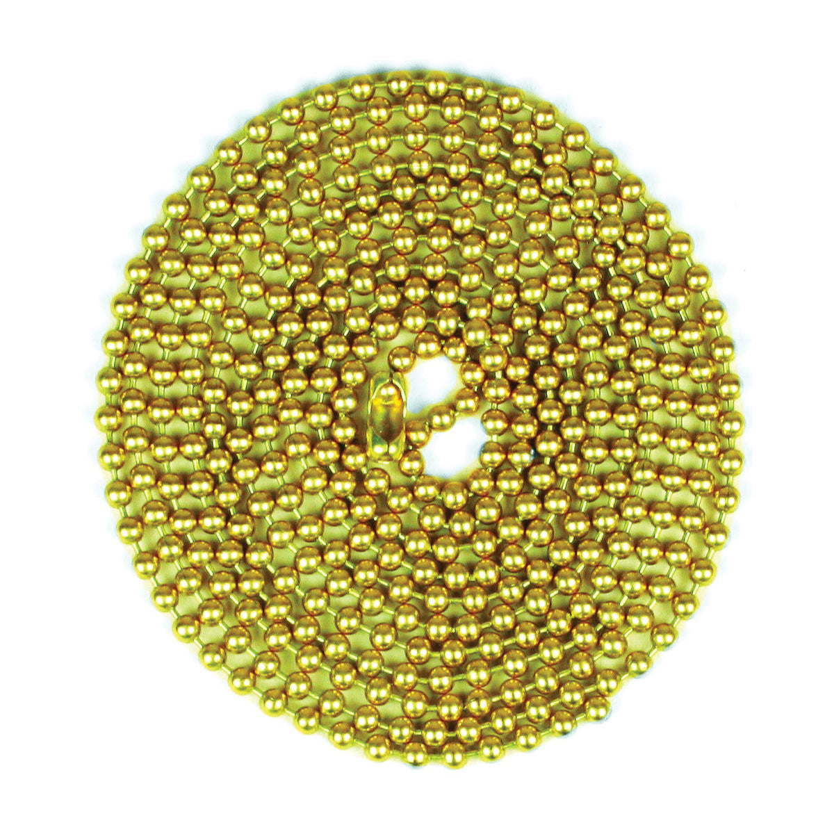 Jandorf 60361 Beaded Chain with Connector, 5 ft L, Brass