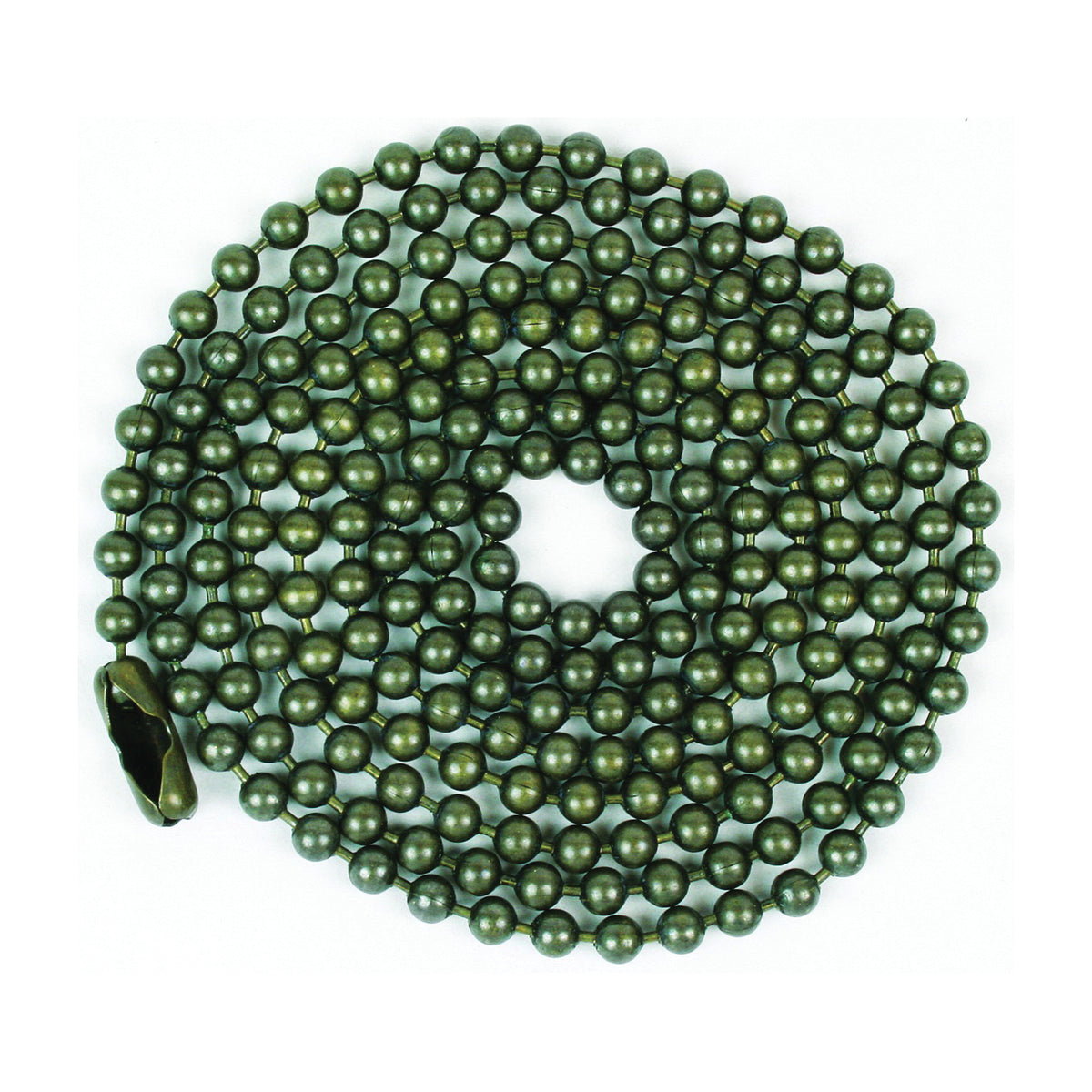 Jandorf 60377 Beaded Chain with Connector, 3 ft L, Antique Brass