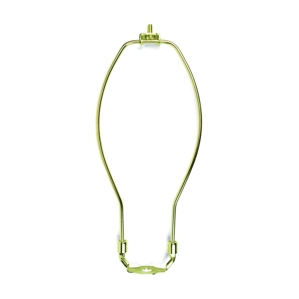 Jandorf 60122 Lamp Harp, 10 in L, Polished Brass Fixture