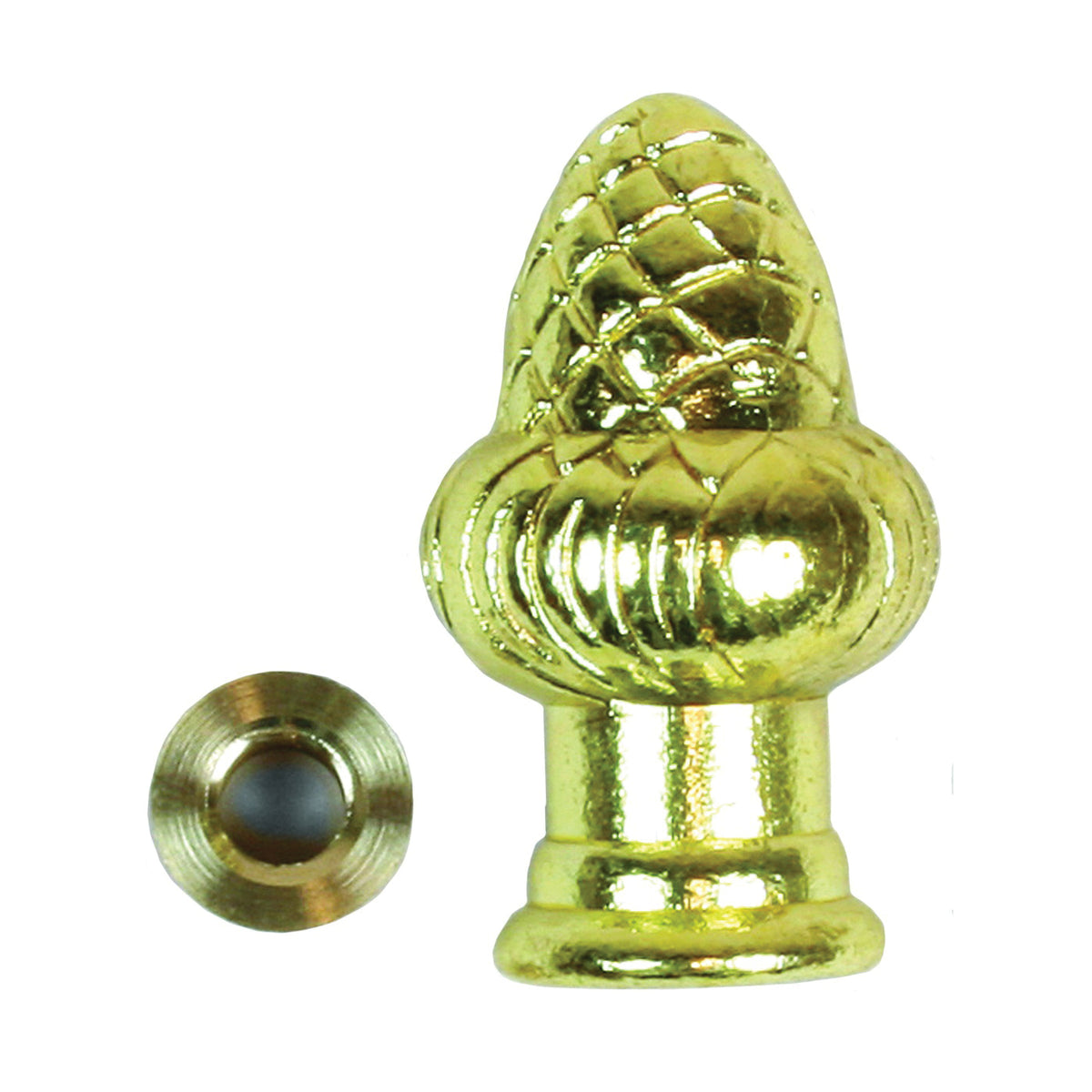 Jandorf 60104 Lamp Finial, Brass