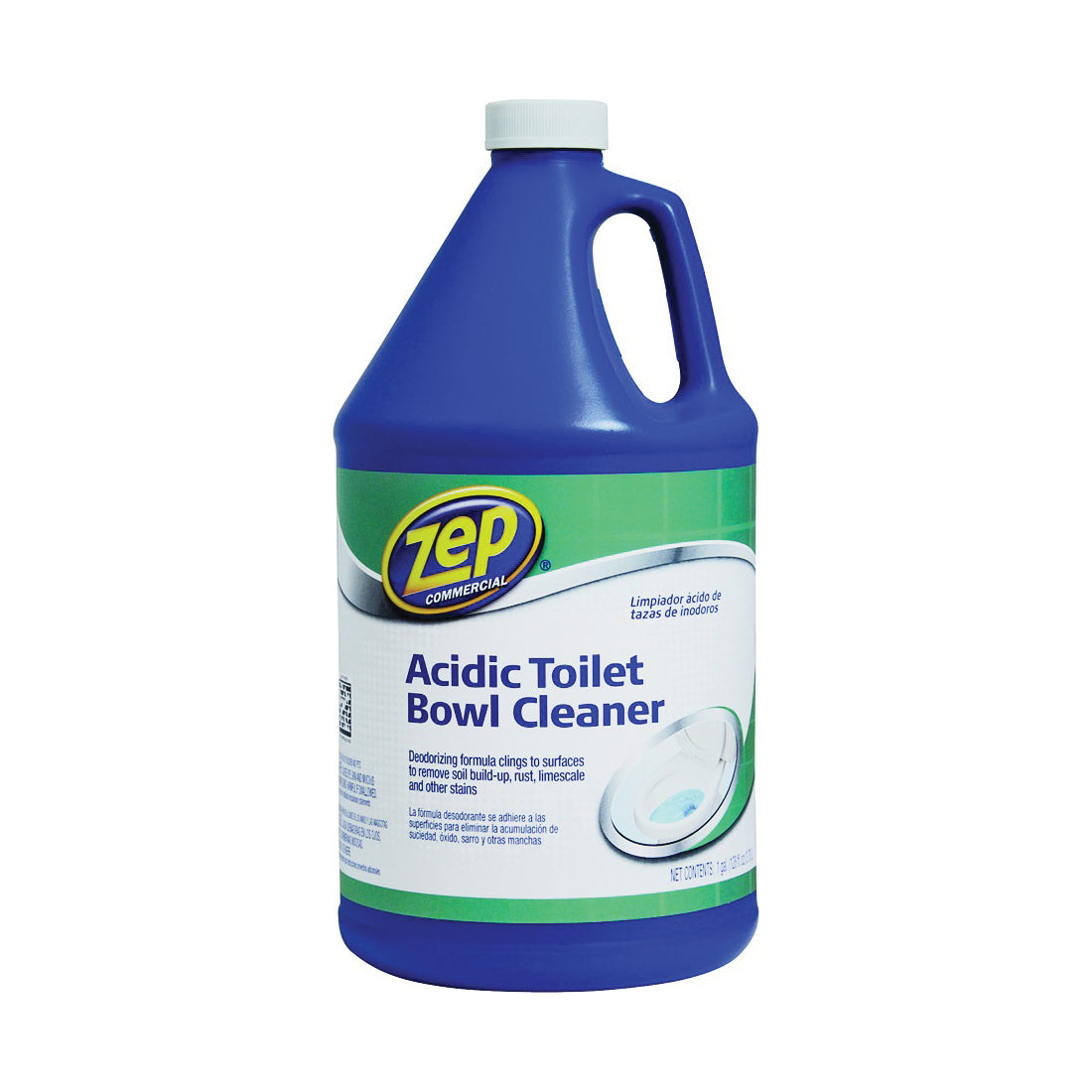 Zep ZUATB128 Toilet Bowl Cleaner, 1 gal, Liquid, Fresh Wintergreen, Mint, Blue