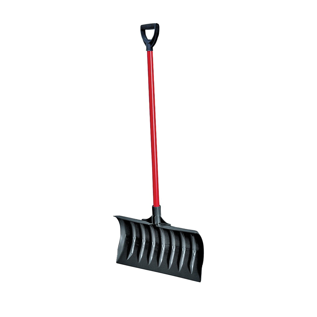 TRUE TEMPER 1575200 Snow Pusher, 18 in W Blade, Polyethylene Blade, Steel Handle, D-Shaped Handle, 47-3/4 in L Handle